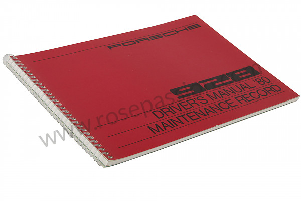 P81189 - Manuale d'uso e tecnico del veicolo in inglese 928 1980 per Porsche 928 • 1980 • 928 4.5 • Coupe • Cambio manuale 5 marce