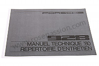 P81119 - User and technical manual for your vehicle in french 928 1980 for Porsche 