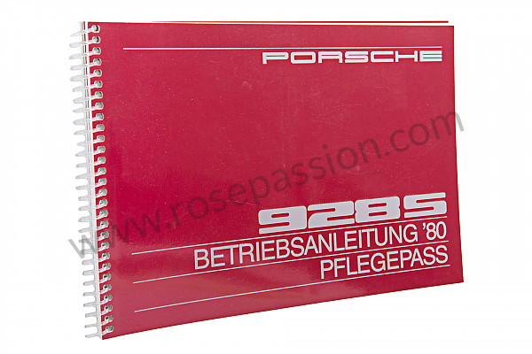 P81163 - Manual de utilización y técnico de su vehículo en alemán 928 s 1980 para Porsche 