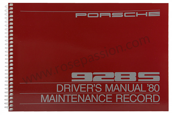 P81202 - Gebruiks- en technische handleiding van uw voertuig in het engels 928 s 1980 voor Porsche 