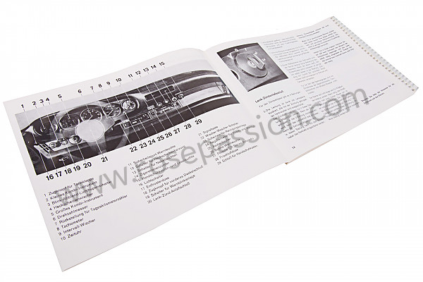 P81039 - Manuale d'uso e tecnico del veicolo in tedesco 911 turbo  1981 per Porsche 