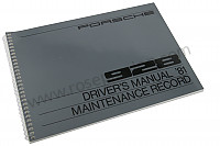 P80993 - Manual utilização e técnico do seu veículo em inglês 928 1981 para Porsche 928 • 1981 • 928 4.5 • Coupe • Caixa manual 5 velocidades