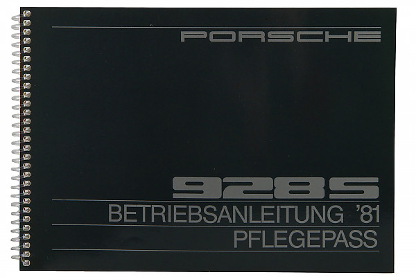 P81055 - User and technical manual for your vehicle in german 928 s 1981 for Porsche 