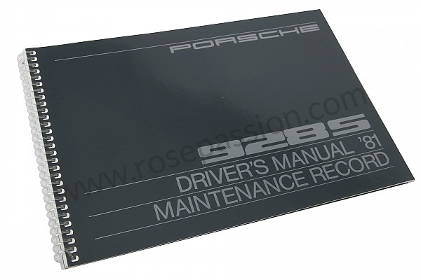 P80994 - User and technical manual for your vehicle in english 928 s 1981 for Porsche 