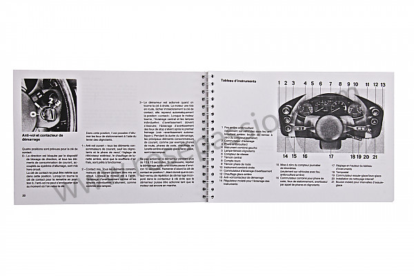 P81013 - User and technical manual for your vehicle in french 928 s 1981 for Porsche 