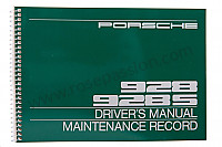 P81070 - Betriebsanleitung und technisches handbuch für ihr fahrzeug auf englisch 928,928s 1982 für Porsche 