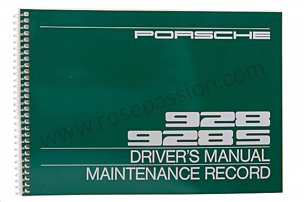 P81070 - Betriebsanleitung und technisches handbuch für ihr fahrzeug auf englisch 928,928s 1982 für Porsche 