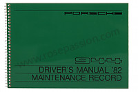 P81042 - Betriebsanleitung und technisches handbuch für ihr fahrzeug auf englisch 944 1982 für Porsche 