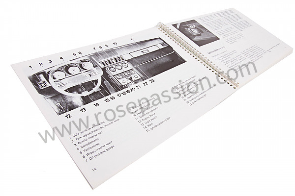 P81091 - User and technical manual for your vehicle in english 924 1983 for Porsche 