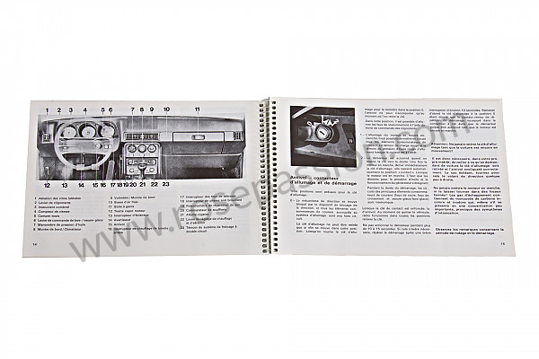 P78984 - Betriebsanleitung und technisches handbuch für ihr fahrzeug auf französisch 924 1983 für Porsche 