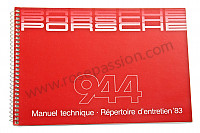 P81043 - Manuale d'uso e tecnico del veicolo in francese 944 1983 per Porsche 