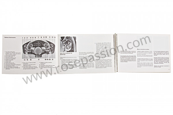 P81033 - Betriebsanleitung und technisches handbuch für ihr fahrzeug auf französisch 928 1983 für Porsche 