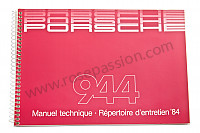 P81047 - Manual de utilización y técnico de su vehículo en francés 944 1984 para Porsche 