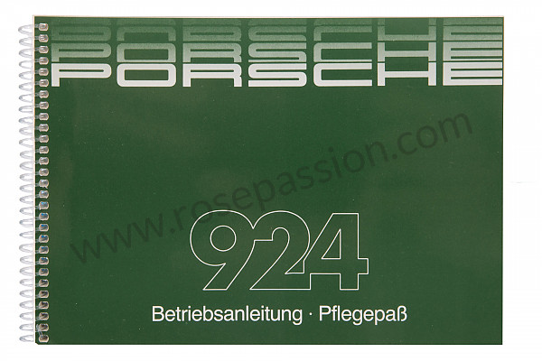 P85119 - Manuale d'uso e tecnico del veicolo in tedesco 924 1985 per Porsche 