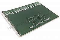 P85119 - Manuale d'uso e tecnico del veicolo in tedesco 924 1985 per Porsche 924 • 1985 • 924 2.0 • Coupe • Cambio manuale 5 marce