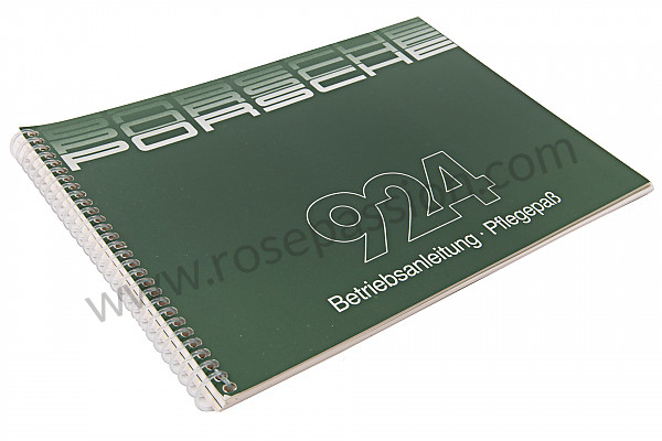P85119 - Manuale d'uso e tecnico del veicolo in tedesco 924 1985 per Porsche 