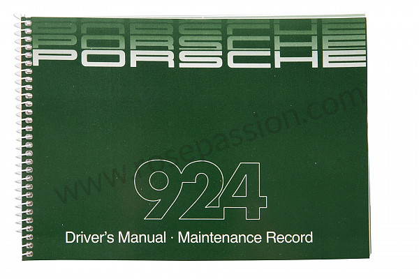 P81084 - User and technical manual for your vehicle in english 924 1985 for Porsche 