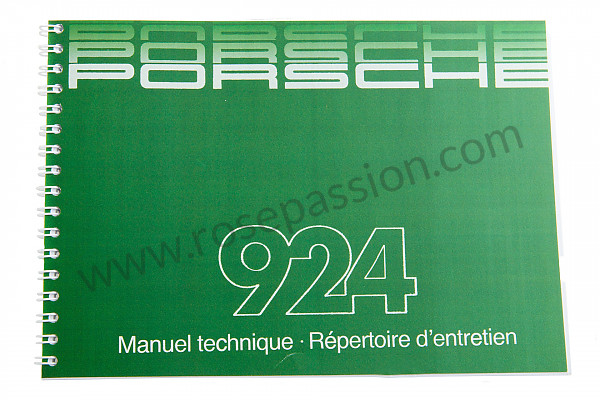 P81024 - Manual de utilización y técnico de su vehículo en francés 924 1985 para Porsche 