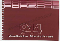 P78658 - Manual de utilización y técnico de su vehículo en francés 944 2002 para Porsche 944 • 1985 • 944 2.5 serie 1 • Coupe • Caja manual de 5 velocidades