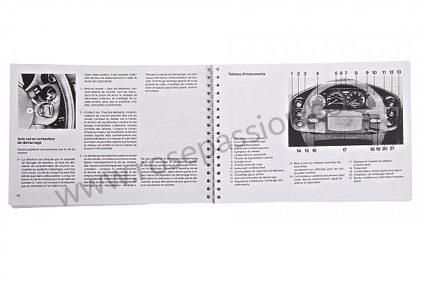 P86450 - User and technical manual for your vehicle in french 928 s 1985 for Porsche 
