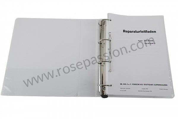 P79180 - Manual de taller de reparación en alemán 356 b / c para Porsche 356B T5 • 1960 • 1600 super 90 (616 / 7 t5) • Karmann hardtop coupe b t5 • Caja manual de 4 velocidades