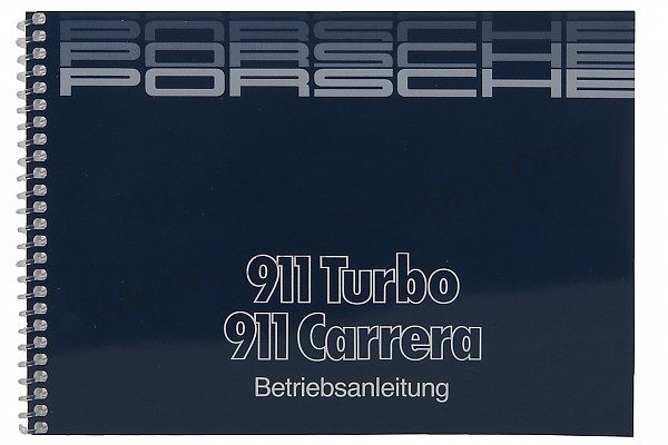 P81501 - Betriebsanleitung und technisches handbuch für ihr fahrzeug auf deutsch 911 carrera 911 turbo 1986 für Porsche 