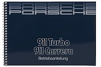 P81501 - Manual utilização e técnico do seu veículo em alemão 911 carrera 911 turbo 1986 para Porsche 911 G • 1986 • 3.2 • Targa • Caixa manual 5 velocidades