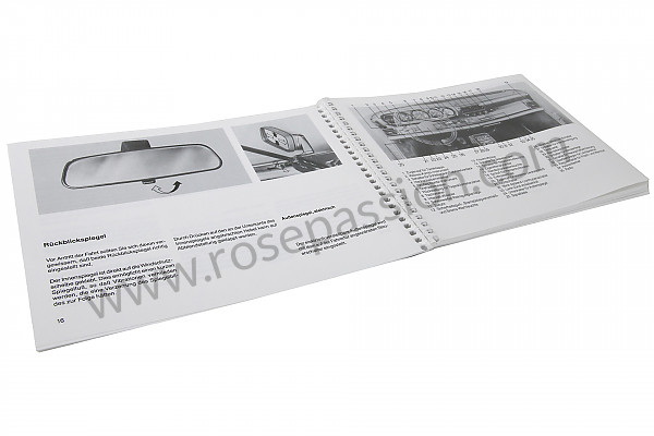 P81501 - Manuale d'uso e tecnico del veicolo in tedesco 911 carrera 911 turbo 1986 per Porsche 