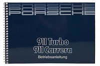 P81501 - User and technical manual for your vehicle in german 911 carrera 911 turbo 1986 for Porsche 