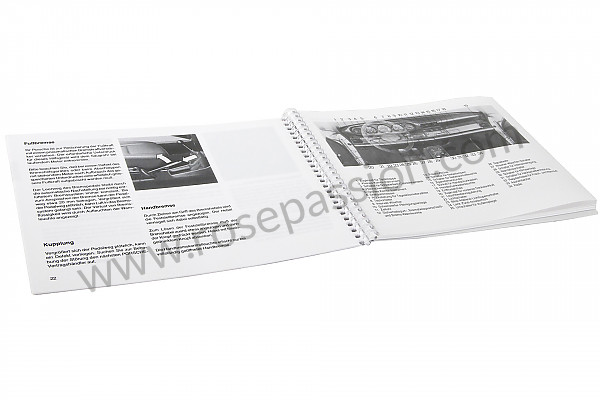 P213498 - Manual utilização e técnico do seu veículo em alemão 911 carrera 911 turbo 1988 para Porsche 