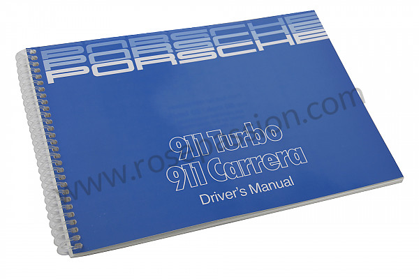 P81570 - Betriebsanleitung und technisches handbuch für ihr fahrzeug auf englisch 911 carrera 911 turbo 1987 für Porsche 