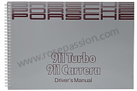 P81599 - Manual de utilización y técnico de su vehículo en inglés 911 carrera 911 turbo 1989 para Porsche 911 G • 1989 • 3.2 g50 • Coupe • Caja manual de 5 velocidades