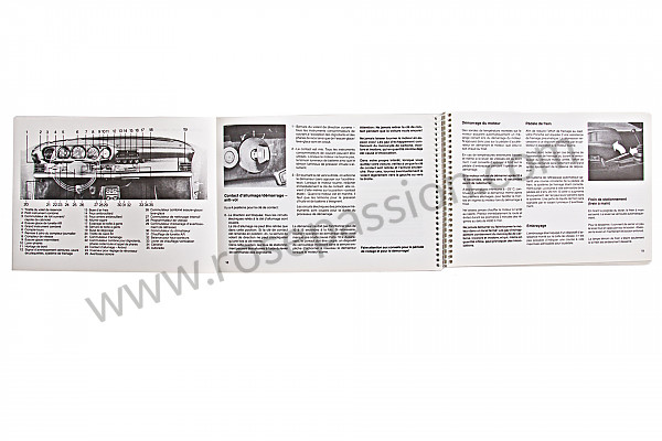 P85396 - User and technical manual for your vehicle in french 911 carrera 911 turbo 1986 for Porsche 