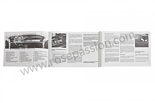 P86377 - Manuale d'uso e tecnico del veicolo in francese 911 carrera 911 turbo 1987 per Porsche 
