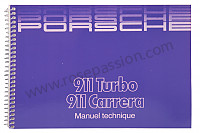 P213499 - Manuel utilisation et technique de votre véhicule en français 911 carrera 911 turbo 1988 pour Porsche 