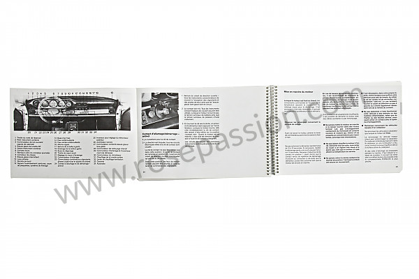 P77959 - Betriebsanleitung und technisches handbuch für ihr fahrzeug auf französisch 911 carrera 911 turbo 1989 für Porsche 