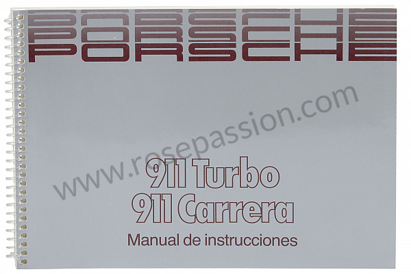 P81591 - 操作说明 为了 Porsche 911 Turbo / 911T / GT2 / 965 • 1989 • 3.3 turbo • Targa