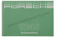 P81443 - Manual de utilización y técnico de su vehículo en alemán 924 s 1986 para Porsche 