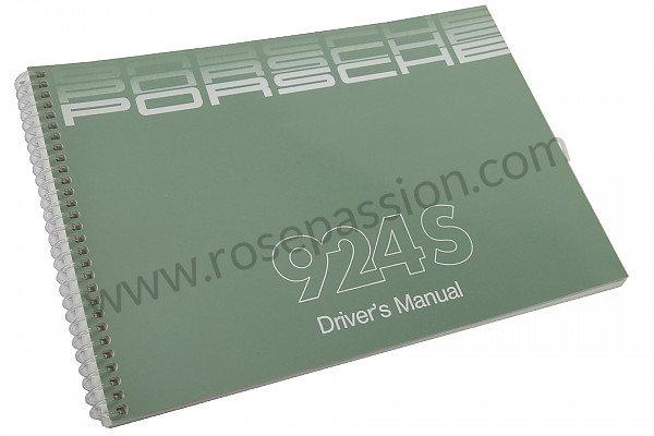 P81586 - Betriebsanleitung und technisches handbuch für ihr fahrzeug auf englisch 924 s 1987 für Porsche 