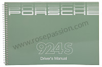 P81586 - 操作说明 为了 Porsche 924 • 1987 • 924s 2.5 • Coupe