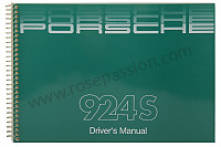 P85404 - Manuel utilisation et technique de votre véhicule en anglais 924 S 1988 pour Porsche 924 • 1988 • 924s 2.5 • Coupe • Boite manuelle 5 vitesses