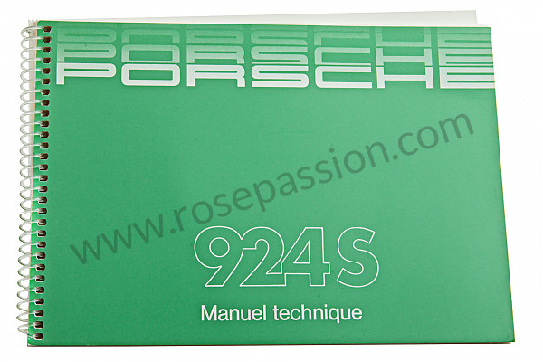 P81521 - Betriebsanleitung und technisches handbuch für ihr fahrzeug auf französisch 924 s 1986 für Porsche 
