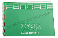P81521 - Manuel utilisation et technique de votre véhicule en français 924 S 1986 pour Porsche 