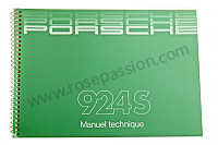P81445 - Betriebsanleitung und technisches handbuch für ihr fahrzeug auf französisch 924 s 1987 für Porsche 