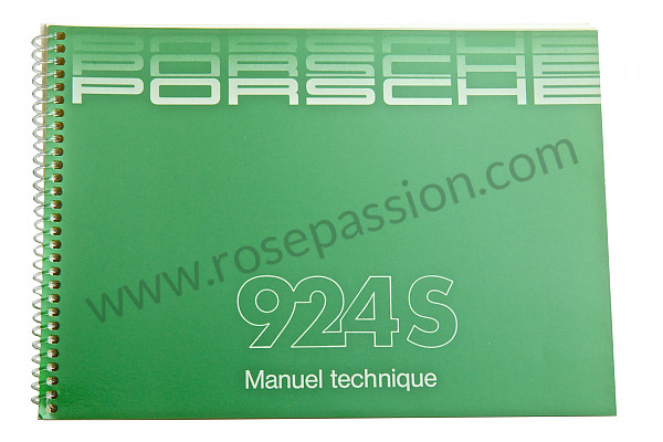 P81445 - User and technical manual for your vehicle in french 924 s 1987 for Porsche 