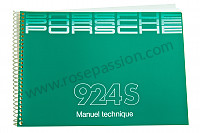P80004 - Betriebsanleitung und technisches handbuch für ihr fahrzeug auf französisch 924 s 1988 für Porsche 