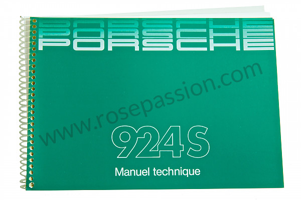 P80004 - Betriebsanleitung und technisches handbuch für ihr fahrzeug auf französisch 924 s 1988 für Porsche 