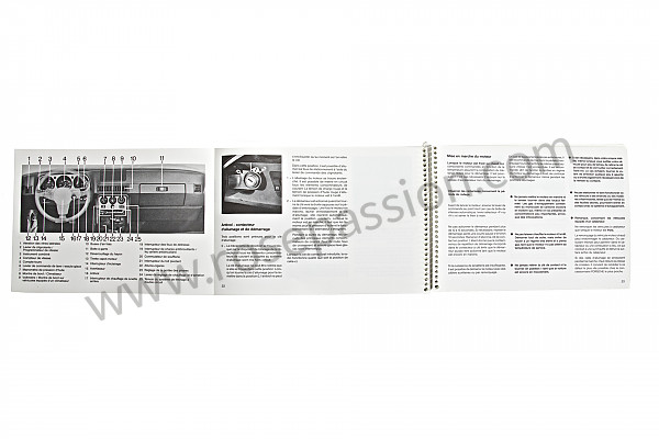 P80004 - Manual de utilización y técnico de su vehículo en francés 924 s 1988 para Porsche 