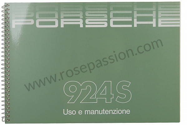 P81385 - Betriebsanleitung und technisches handbuch für ihr fahrzeug auf italienisch 924 s 1987 für Porsche 