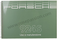 P81385 - Manuale d'uso e tecnico del veicolo in italiano 924 s 1987 per Porsche 